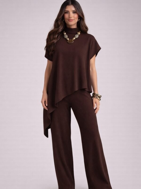 Conjunto Pantalona Assimétrico- Frete Grátis